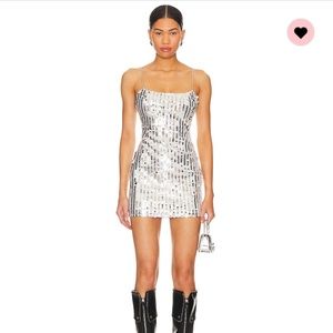 COPY - Midge Mini Dress in Silver
